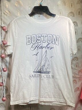 Boston Harbor Sailing Club Graphic Short-Sleeve Tee - White